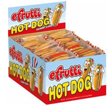 Efrutti Gummi Hot Dogs .32oz 8/60 Ct